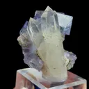 Natural Purple Fluorite and Quartz Tower, Mineral Specimen:Yaogangxian,Hunan (45*40*45MM) - image 2