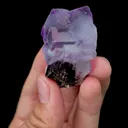 Natural Purple Fluorite and Scheelite Mineral Specimen,High Quality Specimen,YAO GANG XIAN,HUNAN,CHINA(30*45*25mm) - image 3