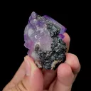 Natural Purple Fluorite and Scheelite Mineral Specimen,High Quality Specimen,YAO GANG XIAN,HUNAN,CHINA(30*45*25mm) - image 4