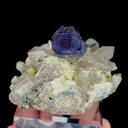 Natural Purple Fluorite and Smoky Quartz Cluster, Mineral Specimen:Yunxiao,Fujian (60*55*40MM) - image 2