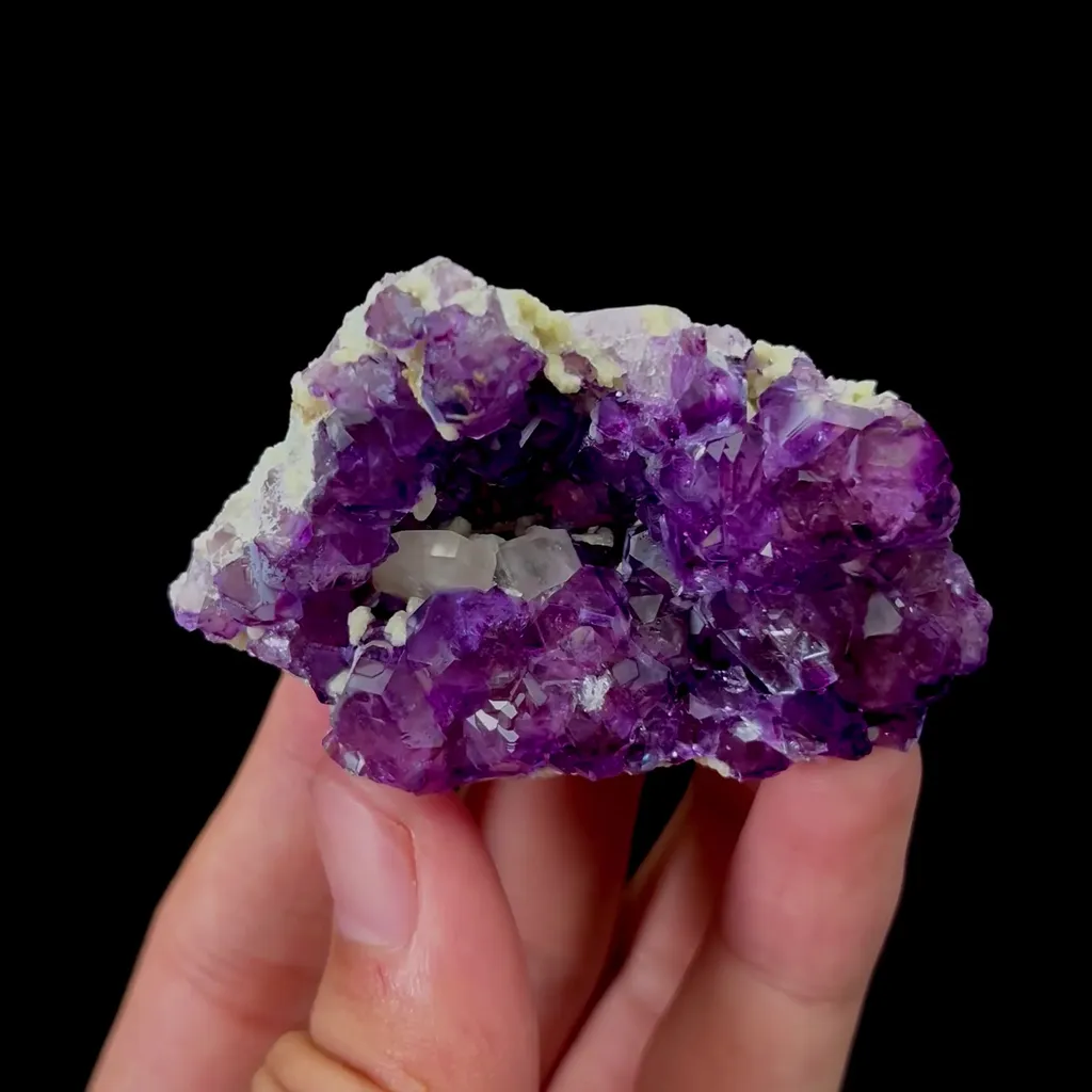 Natural Purple Fluorite and Spodumene Mineral Specimen,High Quality Specimen,YINDU,INNER MONGOLIA,CHINA(60*40*15mm) - image 5
