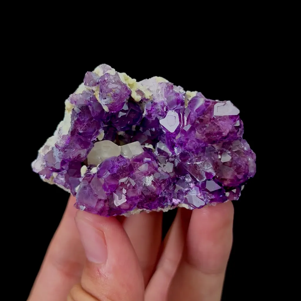 Natural Purple Fluorite and Spodumene Mineral Specimen,High Quality Specimen,YINDU,INNER MONGOLIA,CHINA(60*40*15mm) - image 4