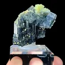 Natural Purple Fluorite and Wolframite Coexist comes from Yaogangxian,Hunan 40*30*35MM - image 1