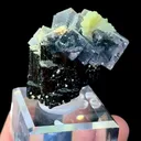 Natural Purple Fluorite and Wolframite Coexist comes from Yaogangxian,Hunan 40*30*35MM - image 2