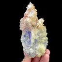 Natural Purple Fluorite and Yellow Calcite, Mineral Specimen:Guizhou,China (75*140*70MM) - image 3