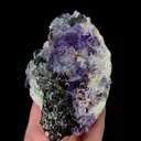 Natural Purple Fluorite Bismuthinite and Wolframite Mineral Specimen,High Quality Specimen,YAO GANG XIAN,HUNAN,CHINA(92*69*41mm) - image 4