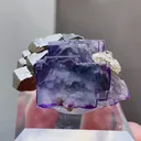 Natural Purple Fluorite coexists with Arsenopyrite comes from Yaogangxian,Hunan 40*30*20MM - image 2