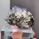 Natural Purple Fluorite coexists with Arsenopyrite comes from Yaogangxian,Hunan 40*30*20MM - image 5