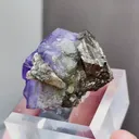 Natural Purple Fluorite coexists with Arsenopyrite comes from Yaogangxian,Hunan 40*30*20MM - image 4