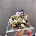Natural Purple Fluorite coexists with Mica and Quartz comes from Yaogangxian,Hunan 55*40*25MM - image 3