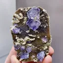 Natural Purple Fluorite coexists with Mica comes from Yaogangxian,Hunan 66*23*47MM - image 2