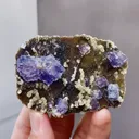Natural Purple Fluorite coexists with Mica comes from Yaogangxian,Hunan 66*23*47MM - image 4