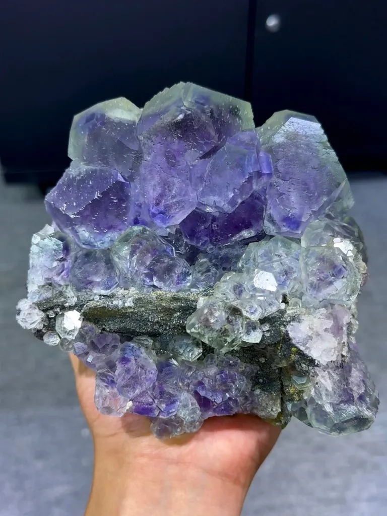 Natural Purple Fluorite comes from Fujian,China 120*140*70MM image