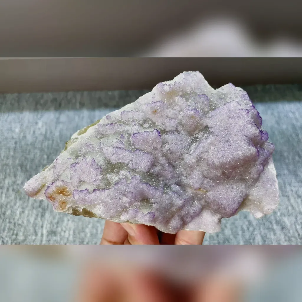 Natural Purple Fluorite comes from Henan,China 140*90*35MM - image 2