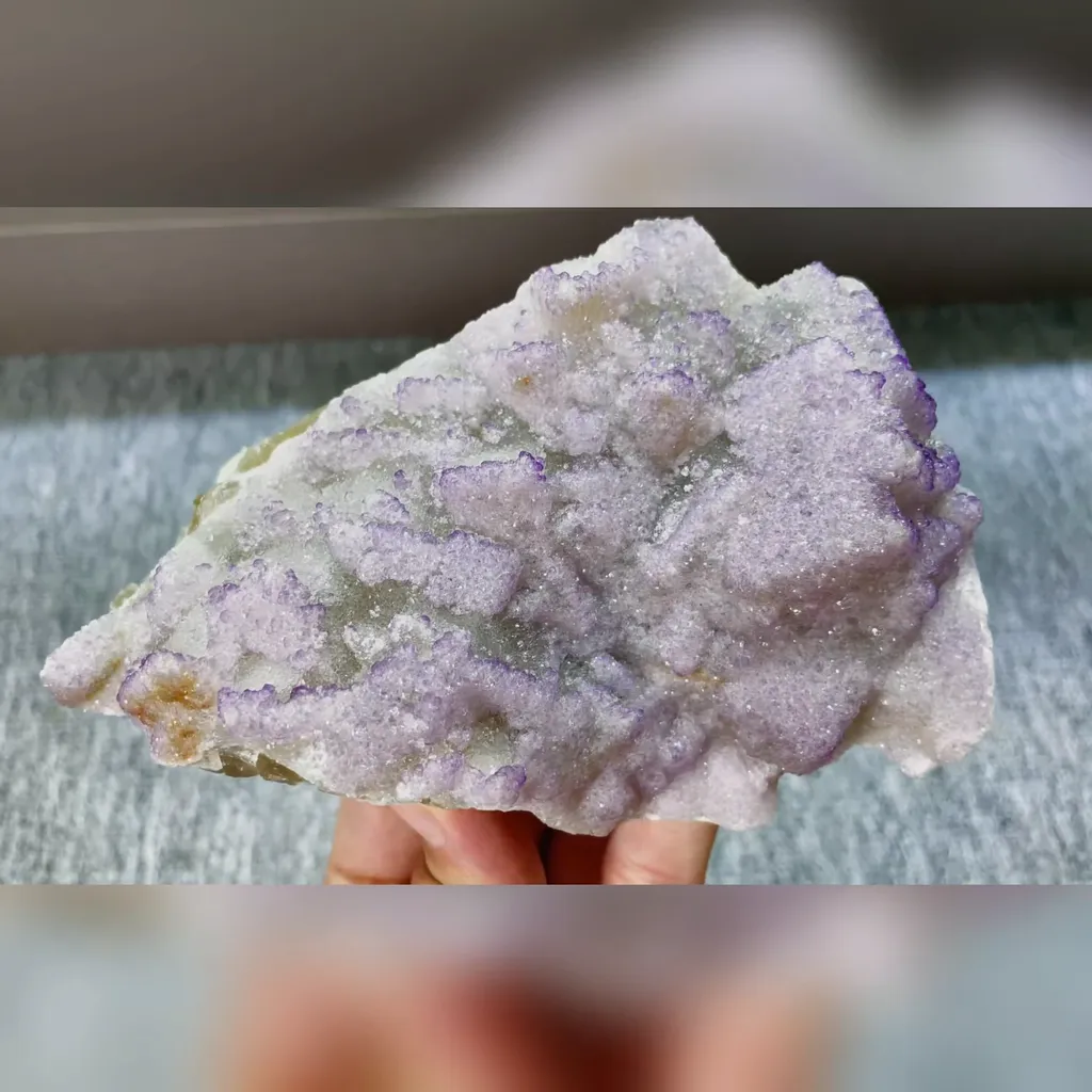 Natural Purple Fluorite comes from Henan,China 140*90*35MM - image 4