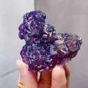 Natural  Purple Fluorite comes from Henan,China 70*55*35MM - image 2