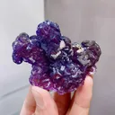 Natural  Purple Fluorite comes from Henan,China 70*55*35MM - image 4
