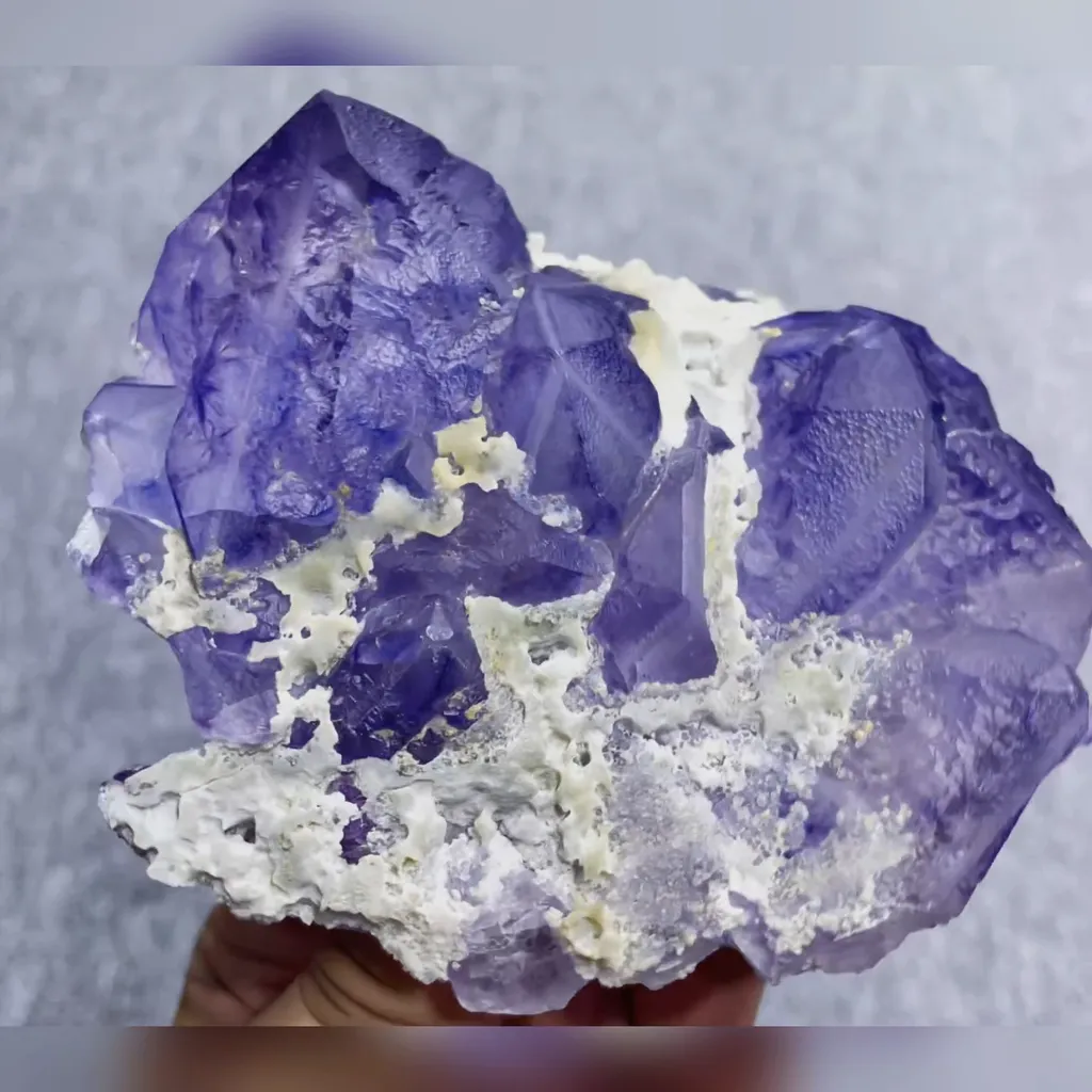 Natural Purple Fluorite comes from Inner Mongolia,China 110*90*35MM - image 5