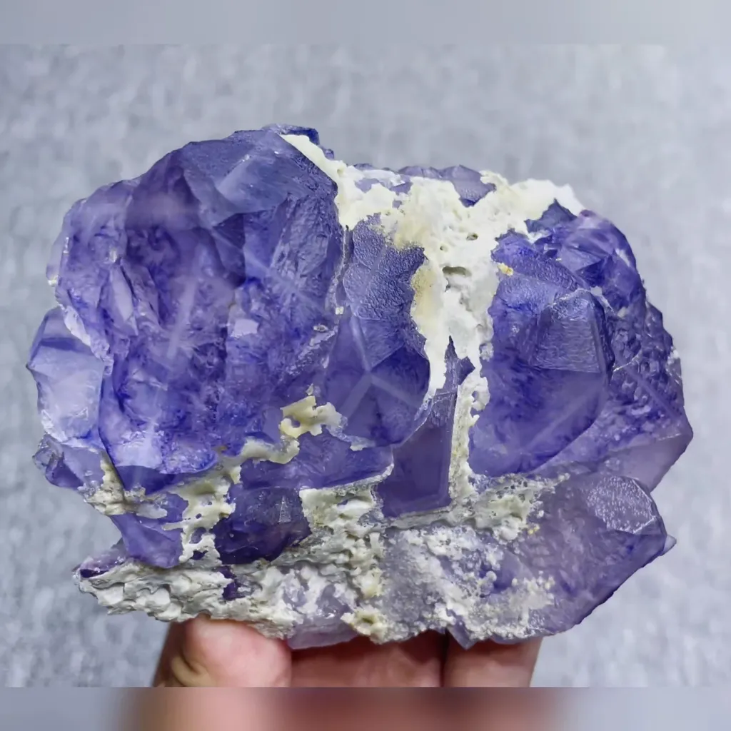 Natural Purple Fluorite comes from Inner Mongolia,China 110*90*35MM - image 4