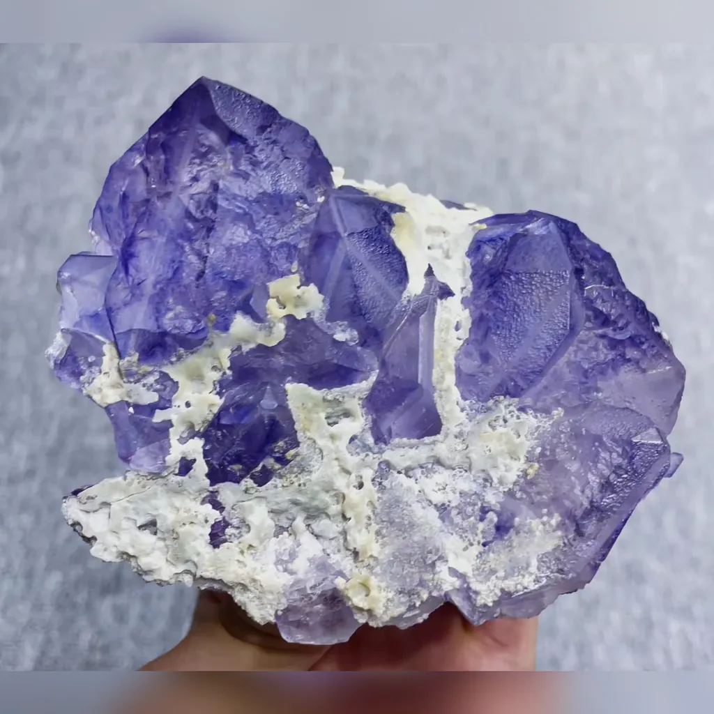 Natural Purple Fluorite comes from Inner Mongolia,China 110*90*35MM - image 2