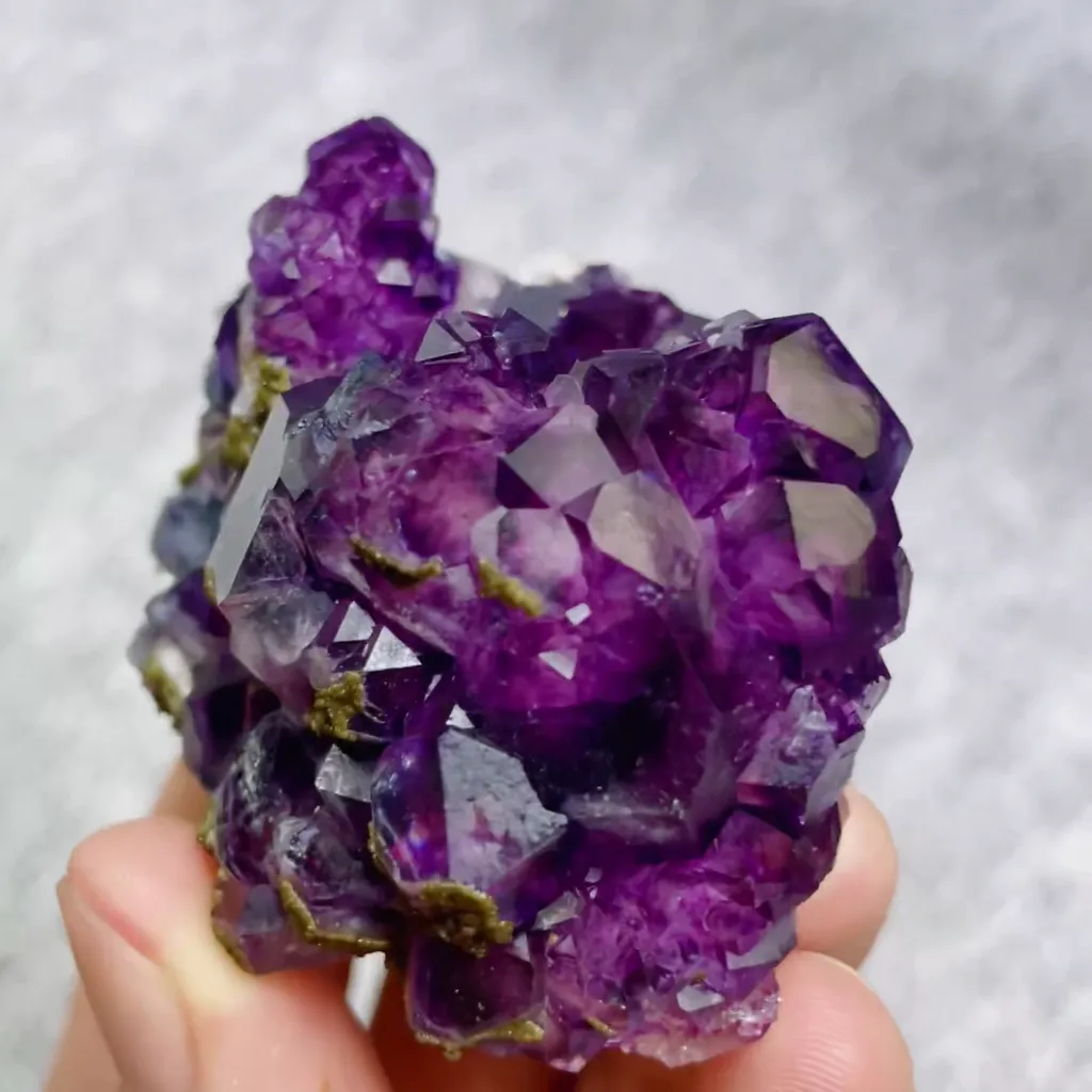 Natural Purple Fluorite comes from Inner Mongolia,China 60*40*30MM - image 2