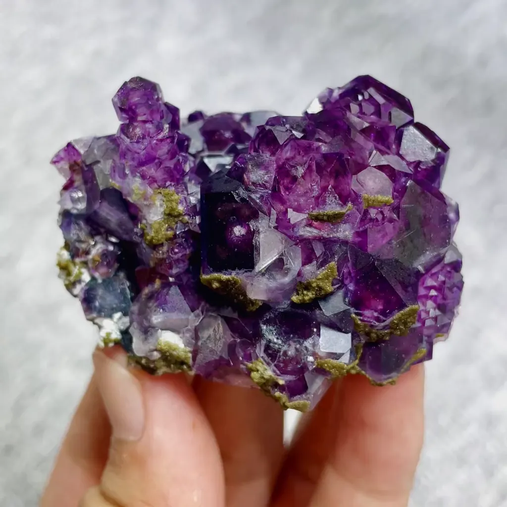 Natural Purple Fluorite comes from Inner Mongolia,China 60*40*30MM image