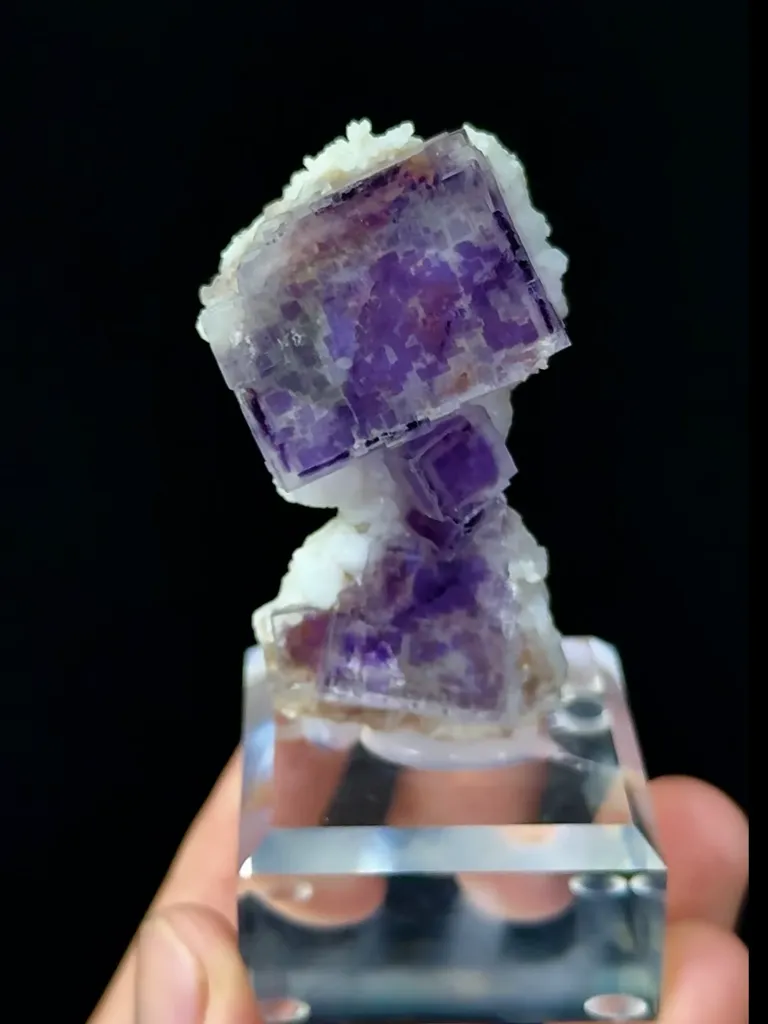 Natural Purple Fluorite comes from Shangbao,Hunan 30*20*50 MM - image 2