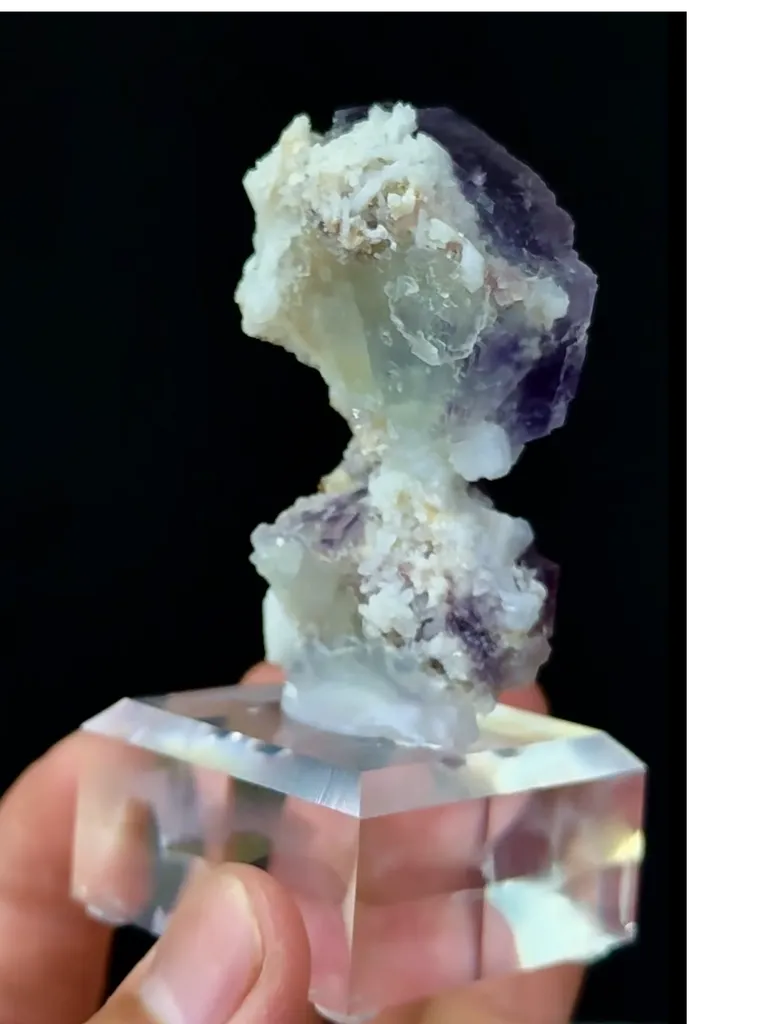 Natural Purple Fluorite comes from Shangbao,Hunan 30*20*50 MM - image 5