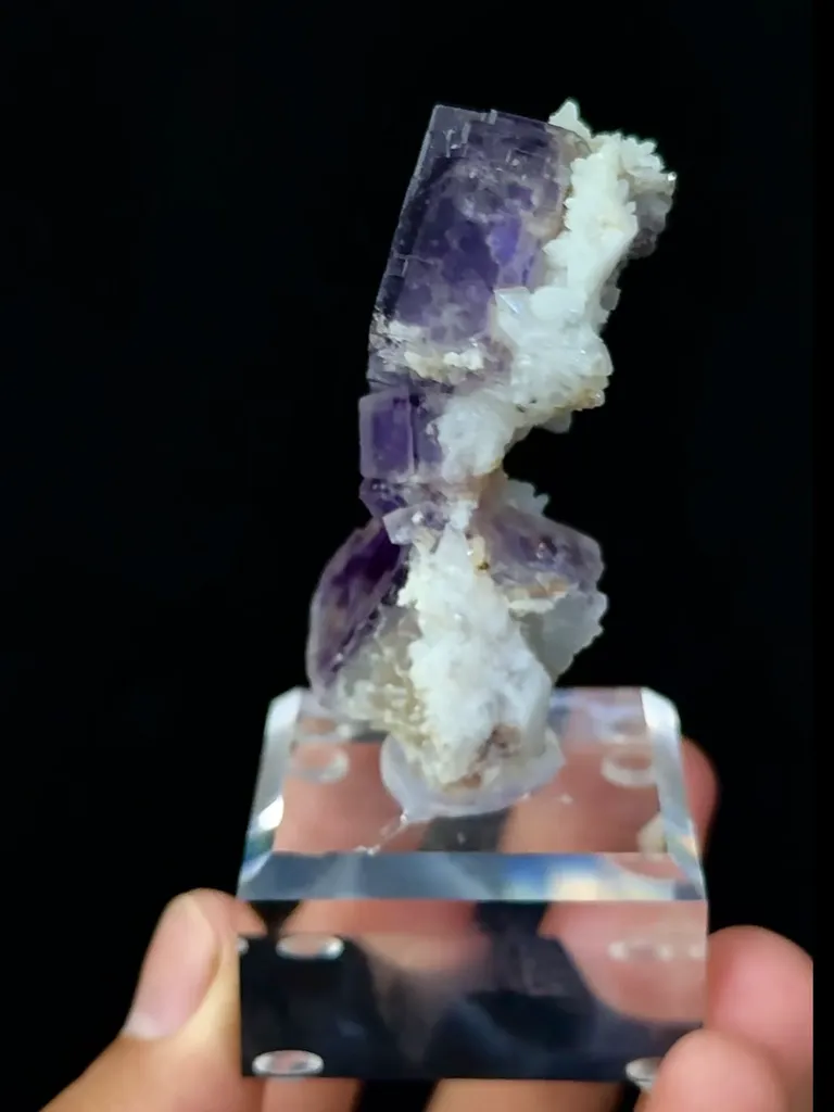 Natural Purple Fluorite comes from Shangbao,Hunan 30*20*50 MM - image 4