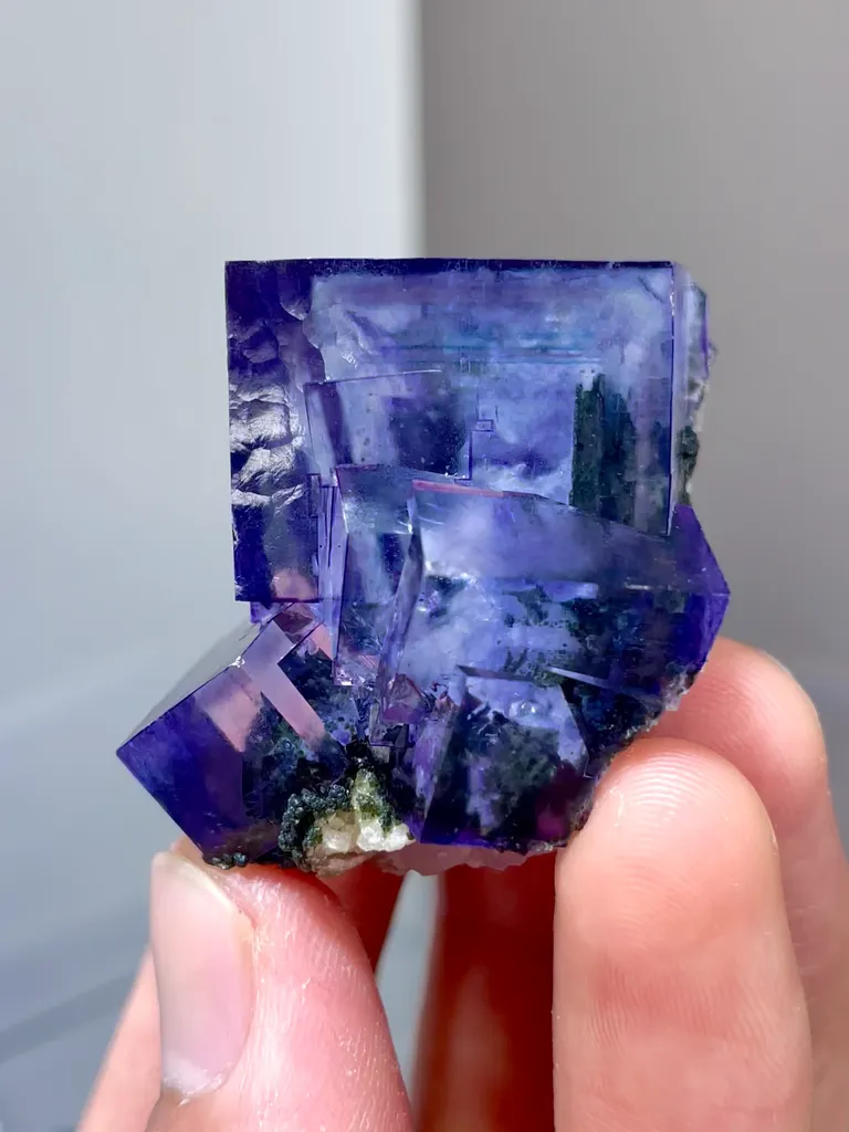 Natural Purple Fluorite comes from Yaogangxian,Hunan 40*30*30MM image