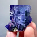 Natural Purple Fluorite comes from Yaogangxian,Hunan 40*30*30MM - image 1