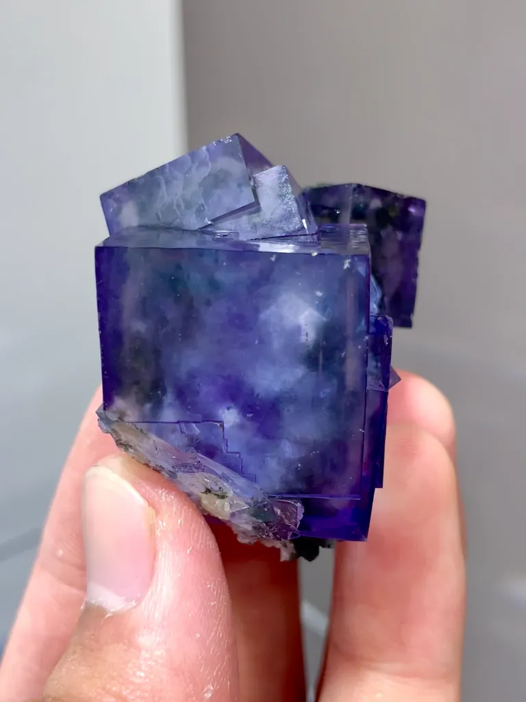 Natural Purple Fluorite comes from Yaogangxian,Hunan 40*30*30MM - image 5