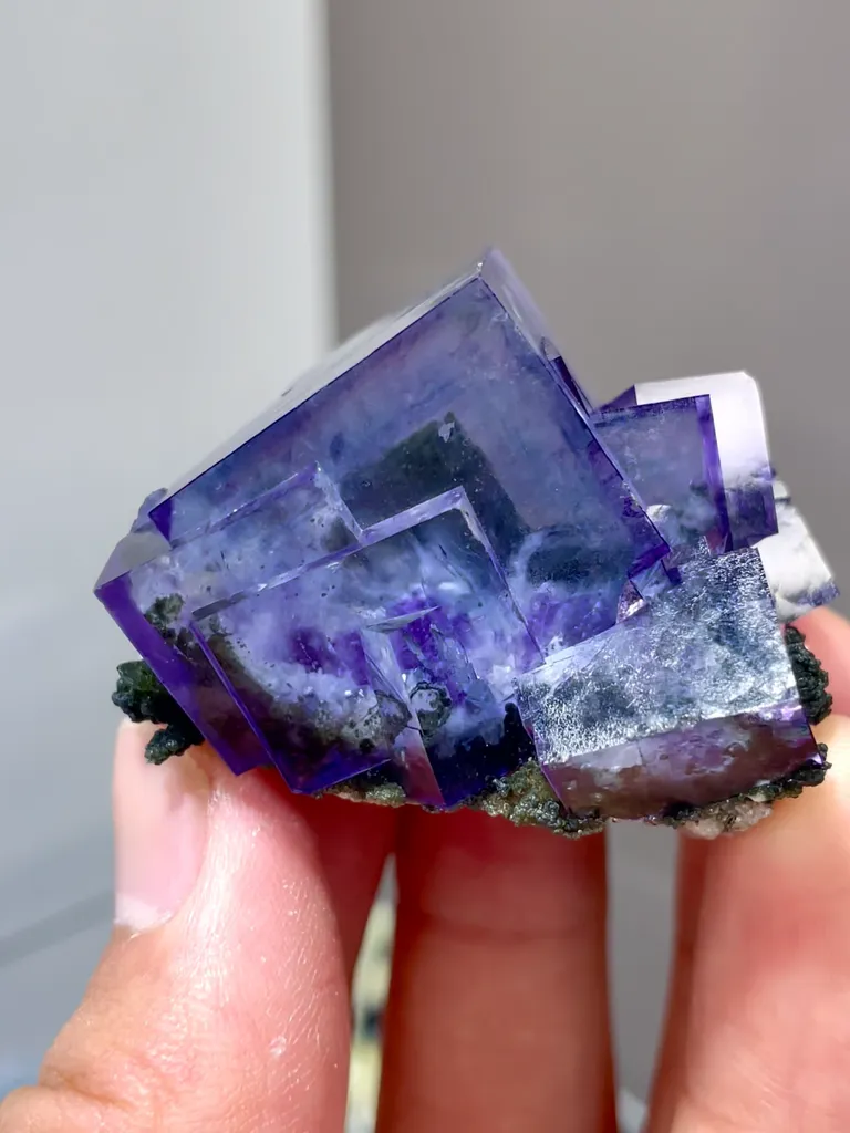 Natural Purple Fluorite comes from Yaogangxian,Hunan 40*30*30MM - image 4
