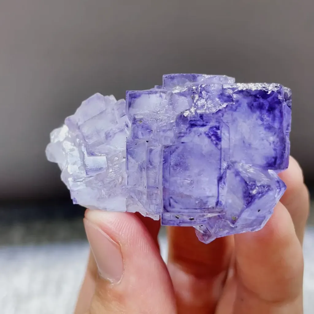Natural Purple Fluorite comes from Yaogangxian,Hunan 50*35*25MM - image 2