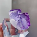 Natural Purple Fluorite comes from Yaogangxian,Hunan 50*40*40MM - image 4