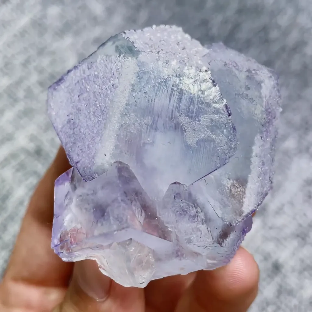 Natural Purple Fluorite comes from Yaogangxian,Hunan 50*65*35MM - image 2