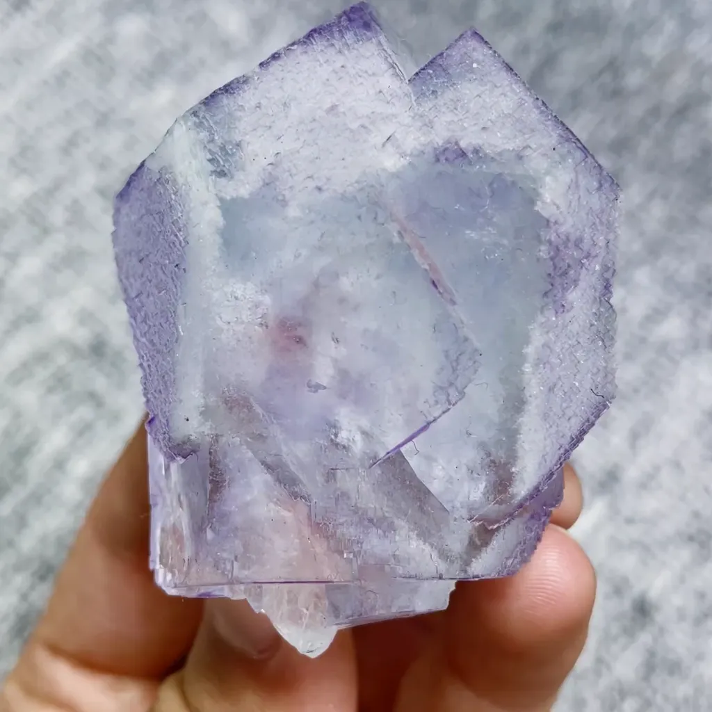 Natural Purple Fluorite comes from Yaogangxian,Hunan 50*65*35MM image