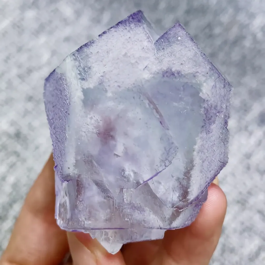 Natural Purple Fluorite comes from Yaogangxian,Hunan 50*65*35MM - image 4