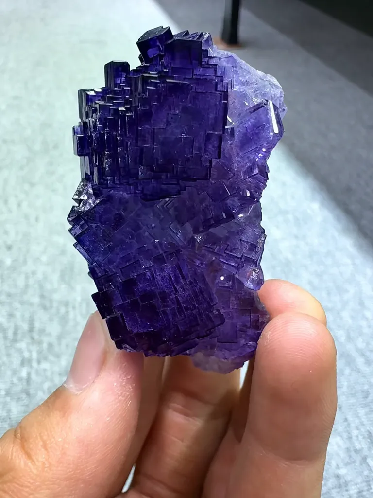 Natural Purple Fluorite comes from Zhejiang, 60*25*30 MM - image 2