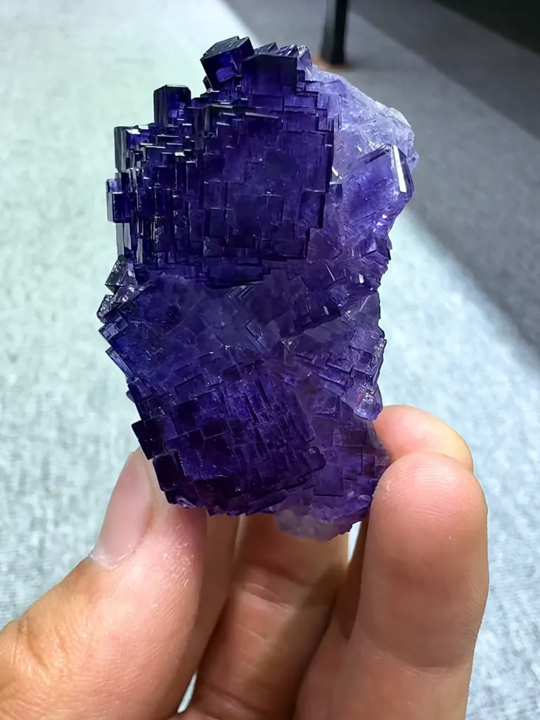 Natural Purple Fluorite comes from Zhejiang, 60*25*30 MM - image 6