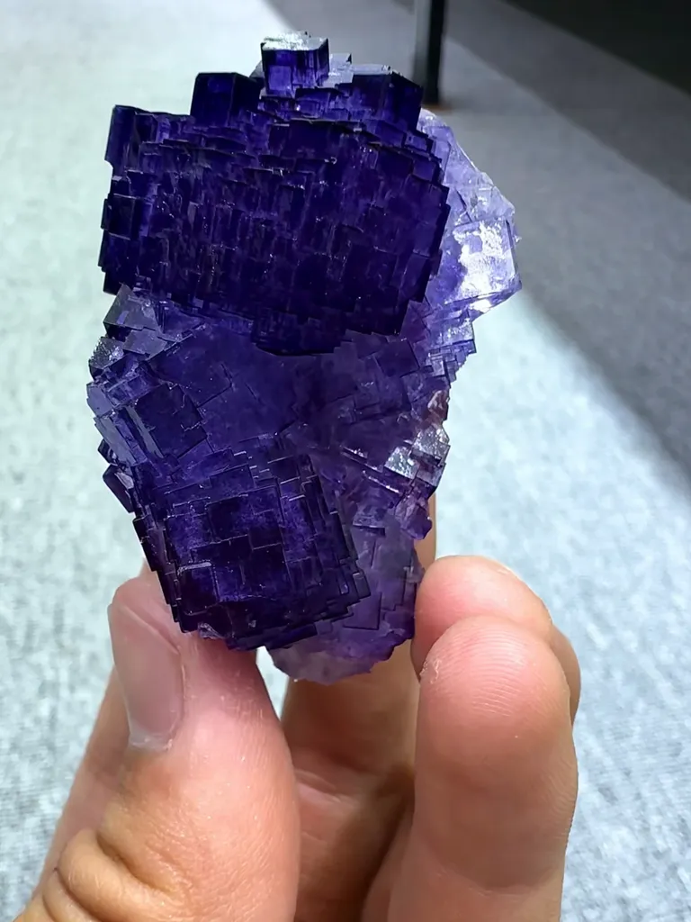 Natural Purple Fluorite comes from Zhejiang, 60*25*30 MM - image 5