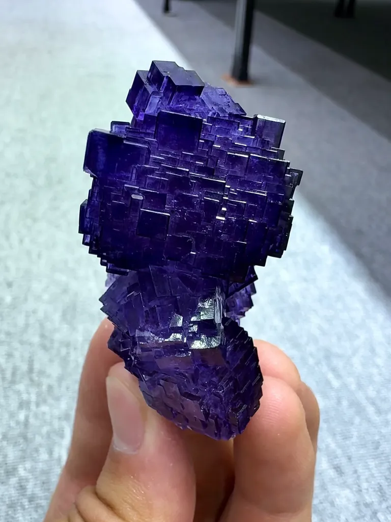 Natural Purple Fluorite comes from Zhejiang, 60*25*30 MM - image 3