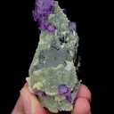 Natural Purple Fluorite Mica and Wolframite Mineral Specimen,High Quality Specimen,YAO GANG XIAN,HUNAN,CHINA(35*15*75mm) - image 1