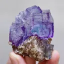 Natural Purple Fluorite & Mica, Mineral Specimen:Yaogangxian,Hunan (45*40*55mm) - image 6