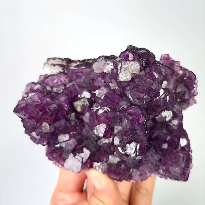 Natural Purple Fluorite, Mineral Specimen: Anhui,China (120*85*55MM) - image 5