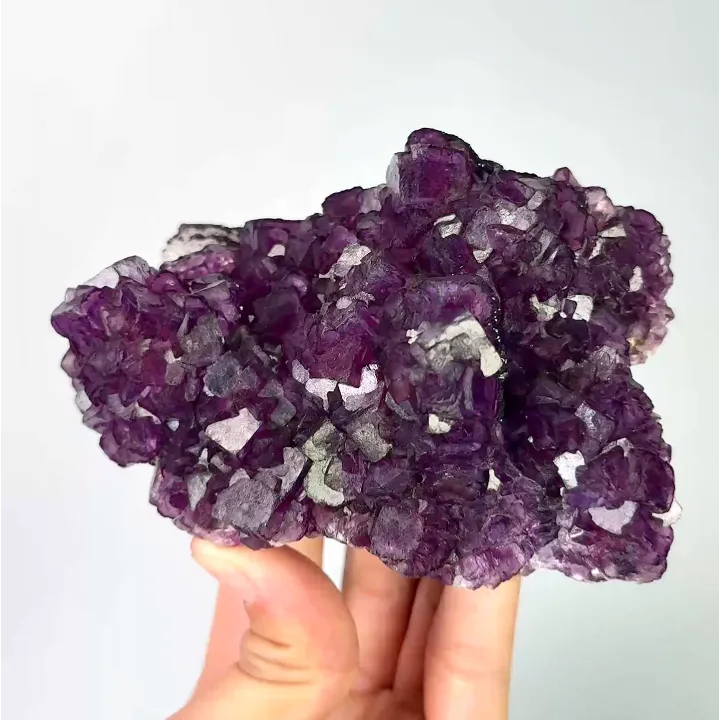 Natural Purple Fluorite, Mineral Specimen: Anhui,China (120*85*55MM) image