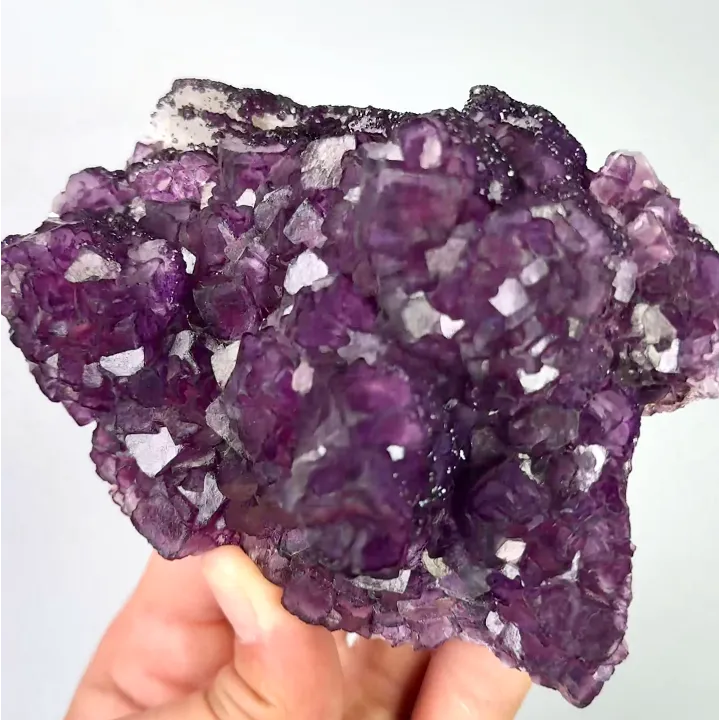 Natural Purple Fluorite, Mineral Specimen: Anhui,China (120*85*55MM) - image 2