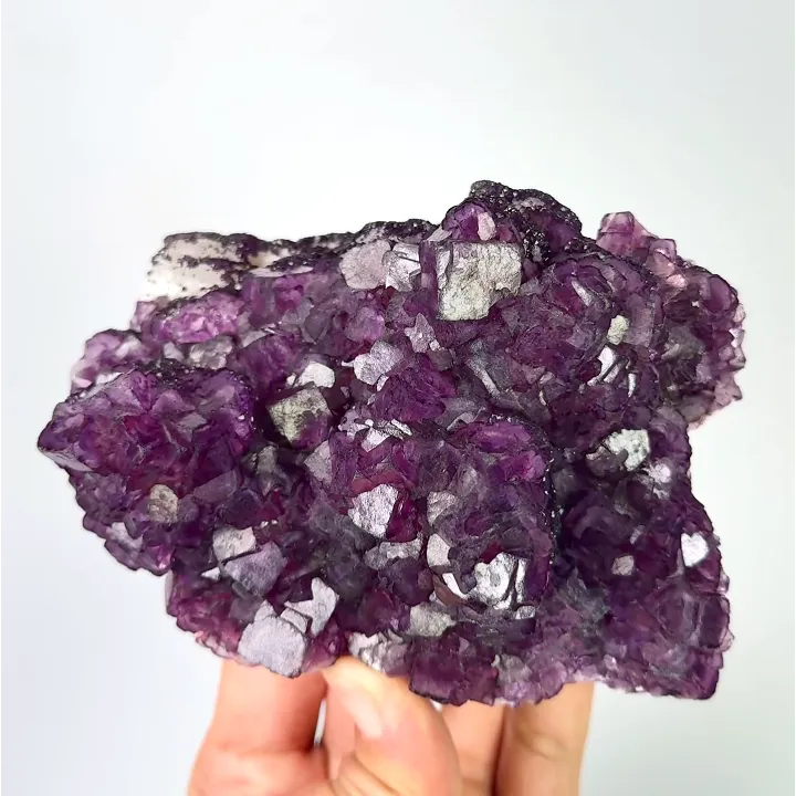 Natural Purple Fluorite, Mineral Specimen: Anhui,China (120*85*55MM) - image 6
