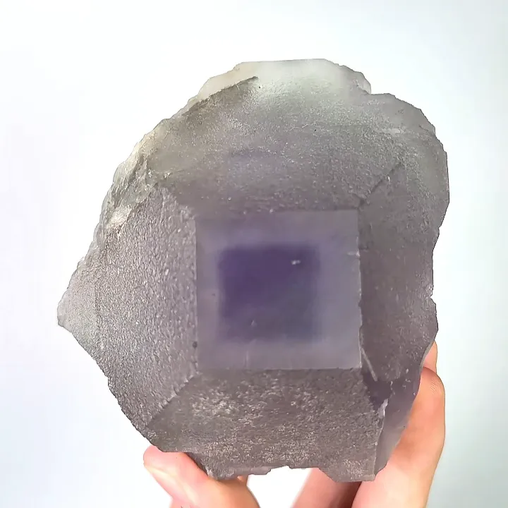 Natural Purple Fluorite, Mineral Specimen: Fujian,Hunan (100*85*85MM) - image 5