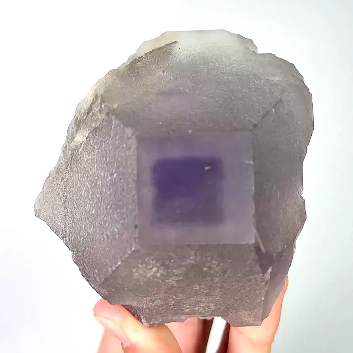 Natural Purple Fluorite, Mineral Specimen: Fujian,Hunan (100*85*85MM) image